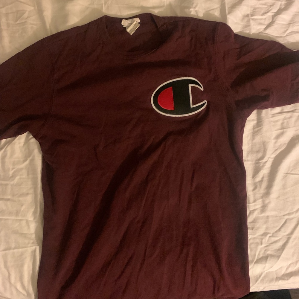 Large Burgundy Champion T-Shirt